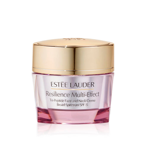 Estee Lauder Resilience Multi-Effect Tri-Peptide Face and Neck Cream Moisturizer SPF 15 | Plumping & Anti-Aging