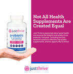 Just Thrive Probiotic & Antioxidant Supplement - 100% Spore-Based Digestive and Immune Support - Gluten Free, 30 Caps
