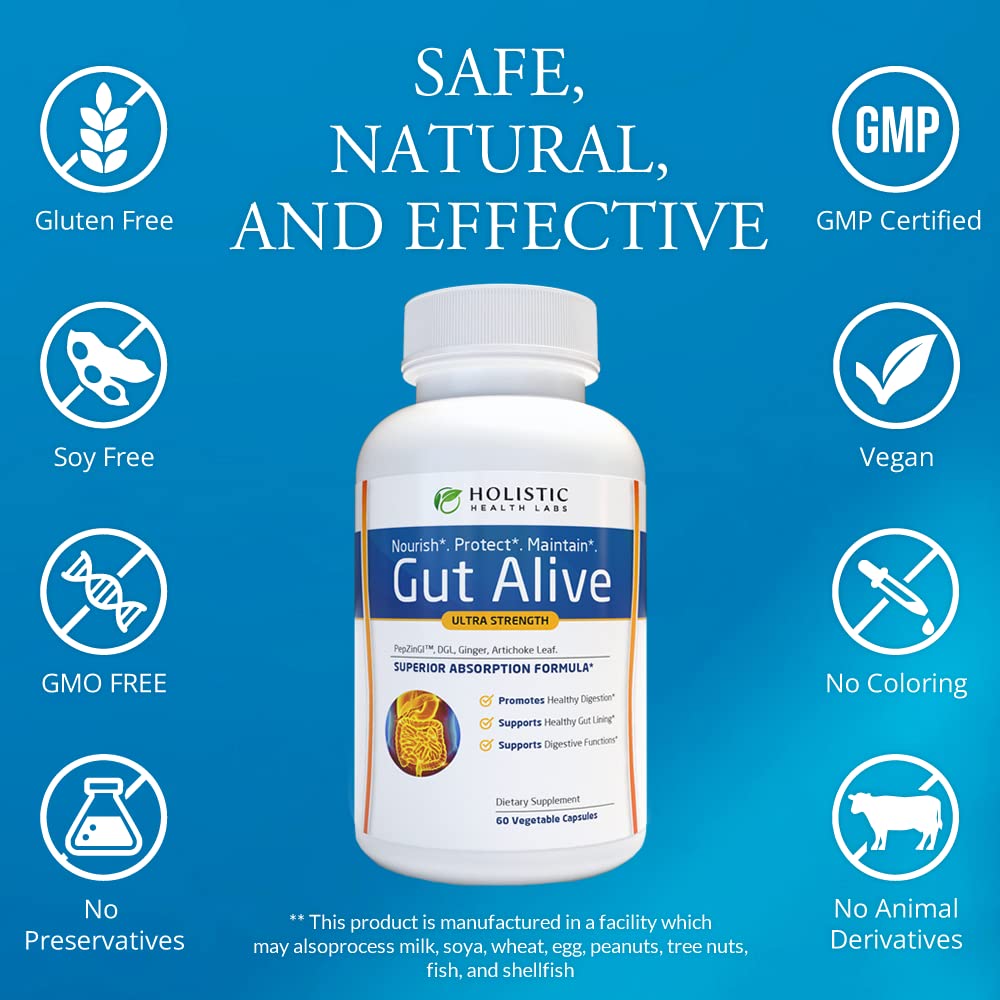 Gut Alive by Holistic Health Labs: Natural Relief for Digestive Harmony