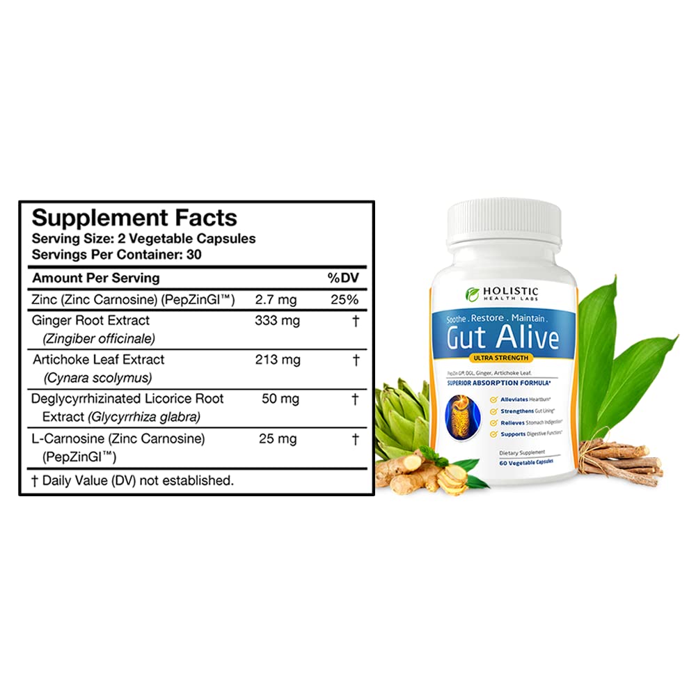 Gut Alive by Holistic Health Labs: Natural Relief for Digestive Harmony