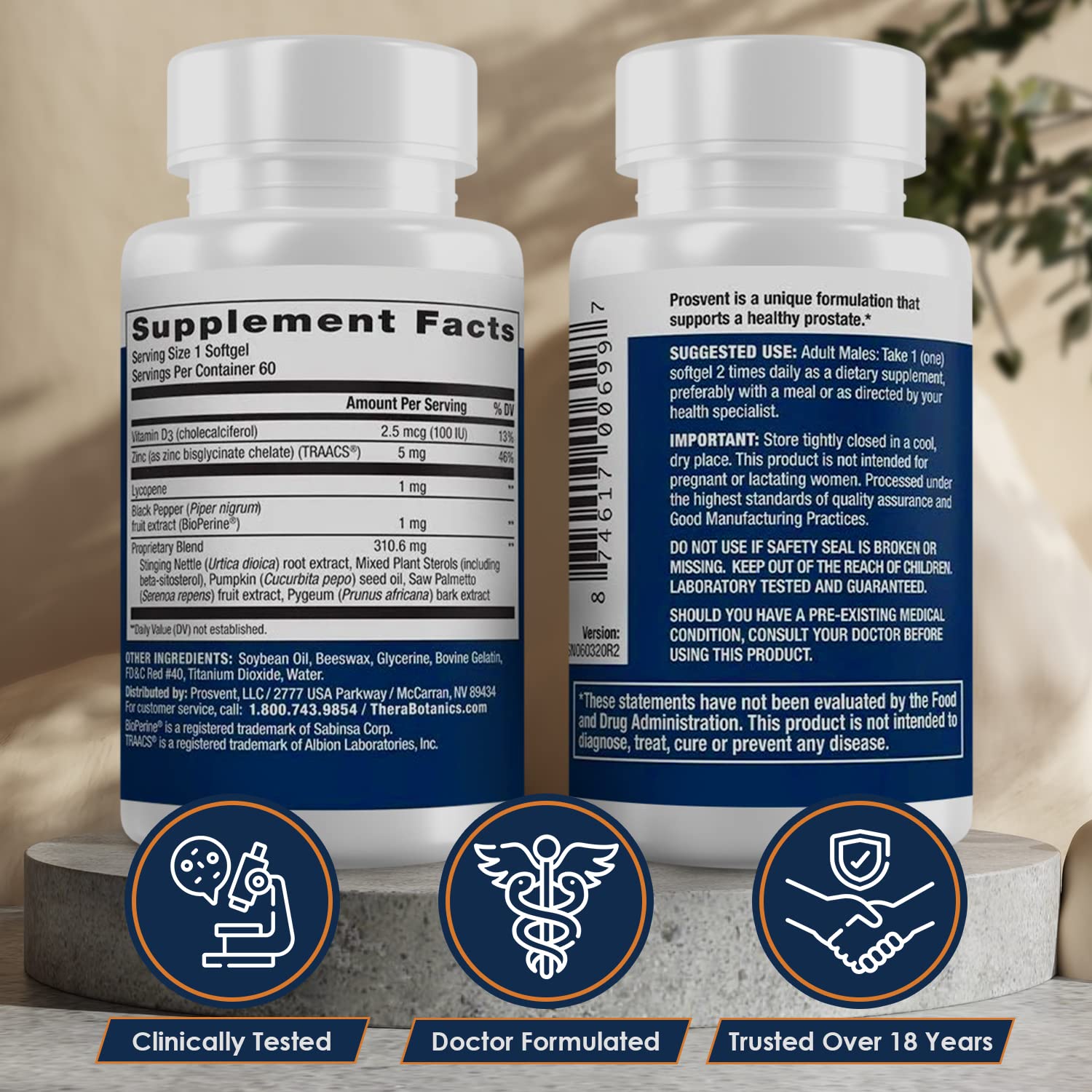 Prosvent Advanced Men's Prostate Support Supplement