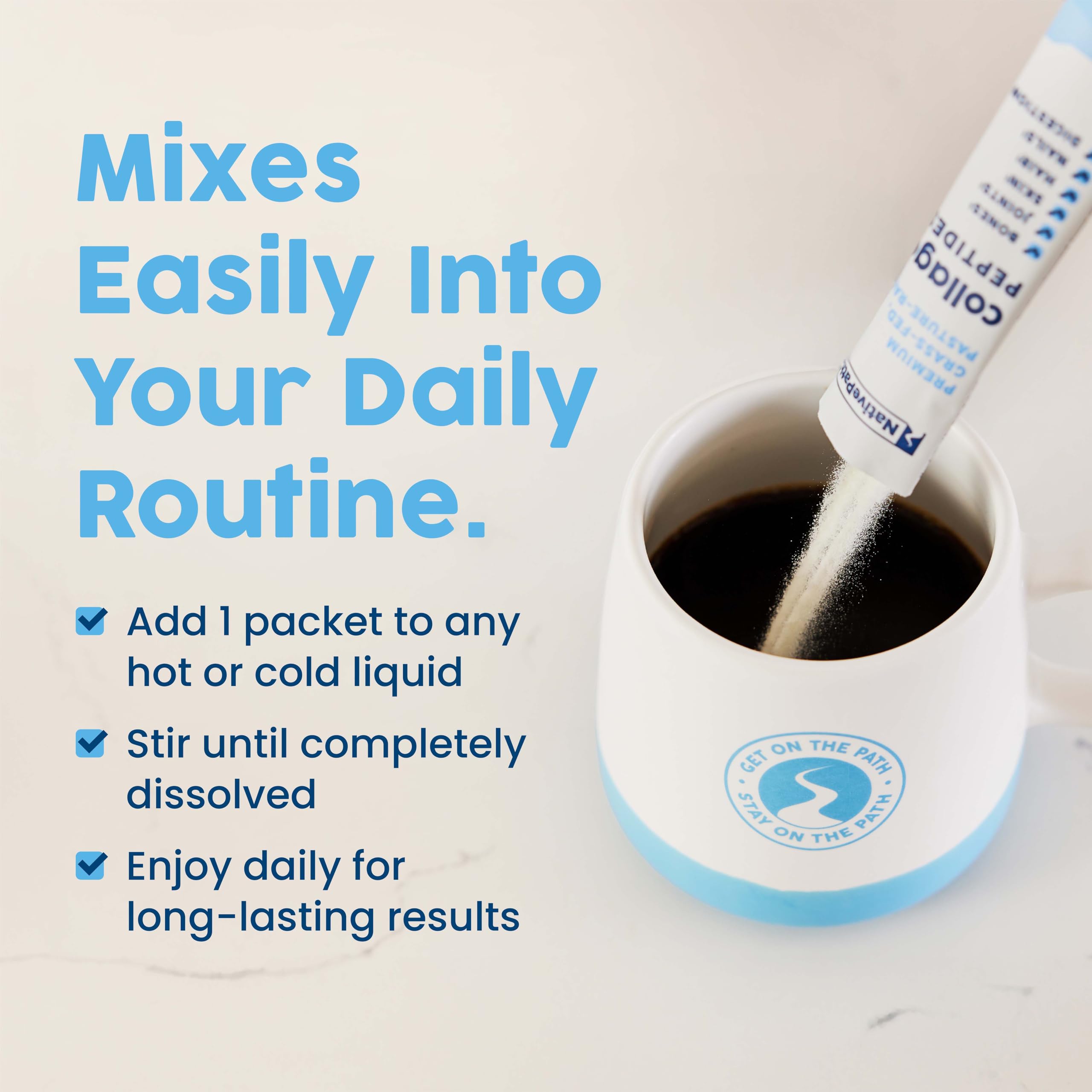 NativePath Collagen Peptides - Hydrolyzed Type 1 & 3 Collagen Powder for Skin, Hair, Nails - 8.8 oz (25 Servings)