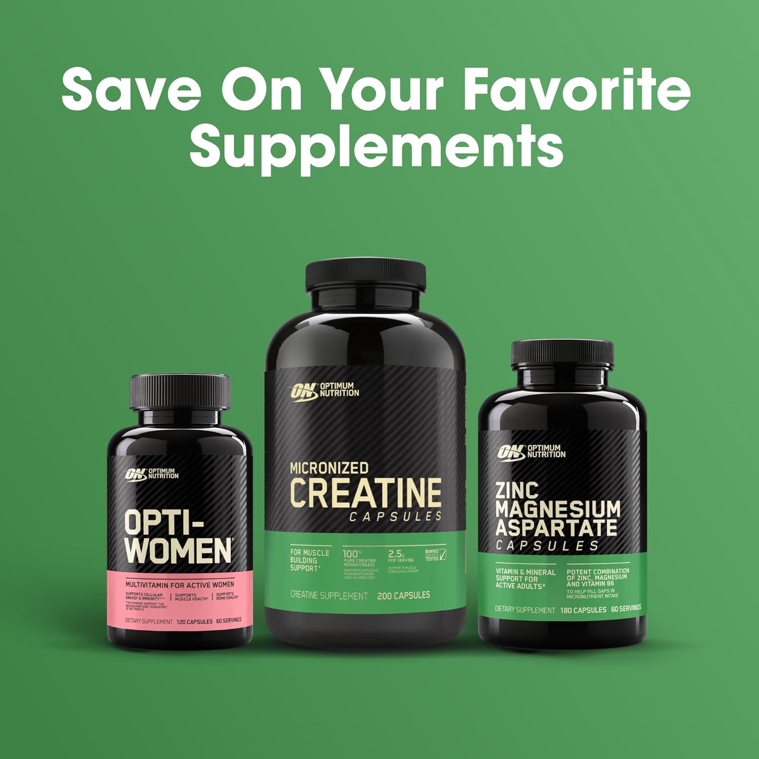 Men’s Daily Multivitamin with Amino Acids & Immune Support – 80 Day Supply (240 Tablets) | Optimum Nutrition Opti-Men