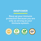 American BioSciences ImmPower AHCC Supplement, Vegetarian Capsules, Enhanced Immune Support, Natural Killer Cell Activity and Cytokine Production, 500 milligrams per Capsule