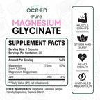 Organics Ocean Pure Magnesium Glycinate with Zinc: Advanced Sleep & Muscle Support
