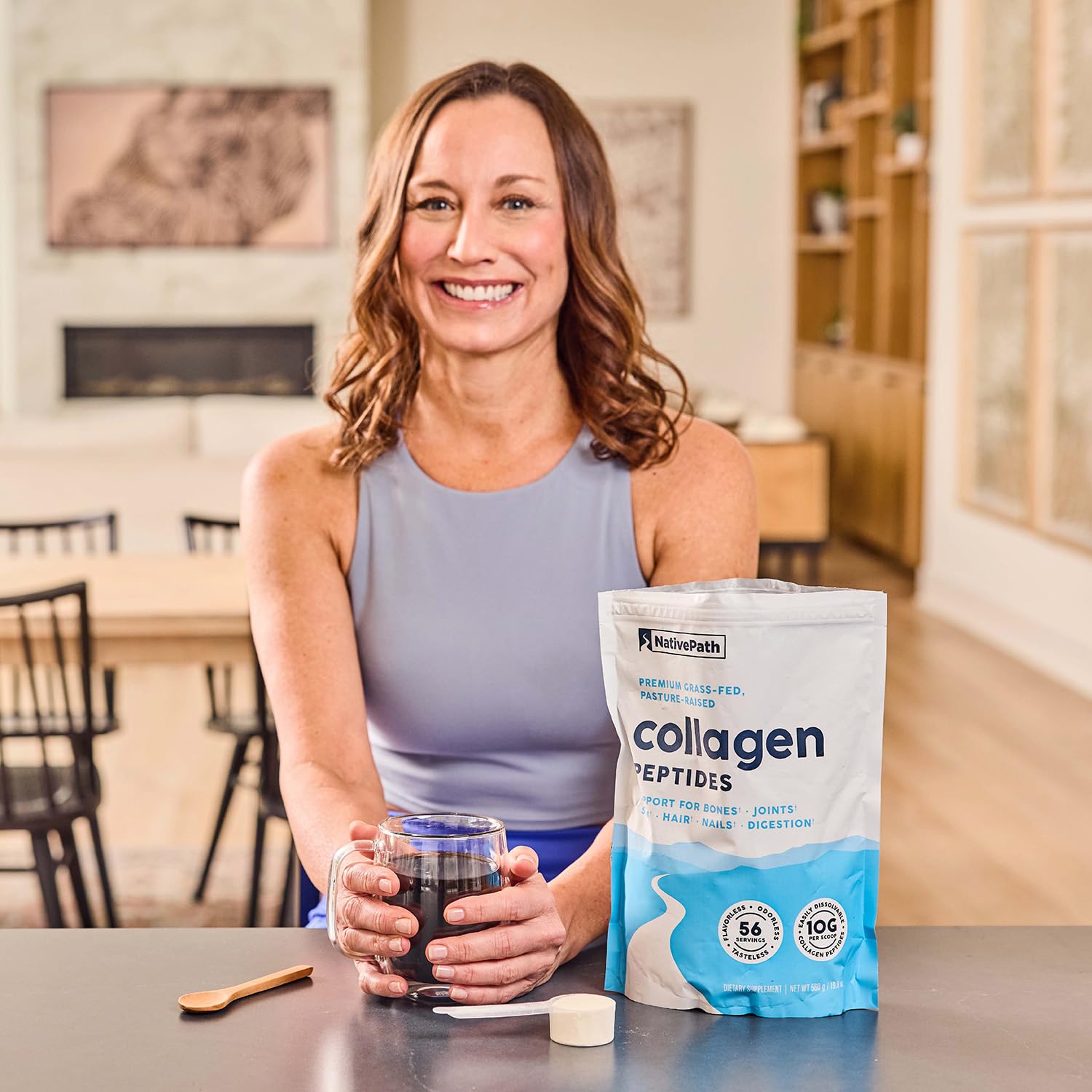 NativePath Collagen Peptides - Hydrolyzed Type 1 & 3 Collagen Powder for Skin, Hair, Nails - 8.8 oz (25 Servings)