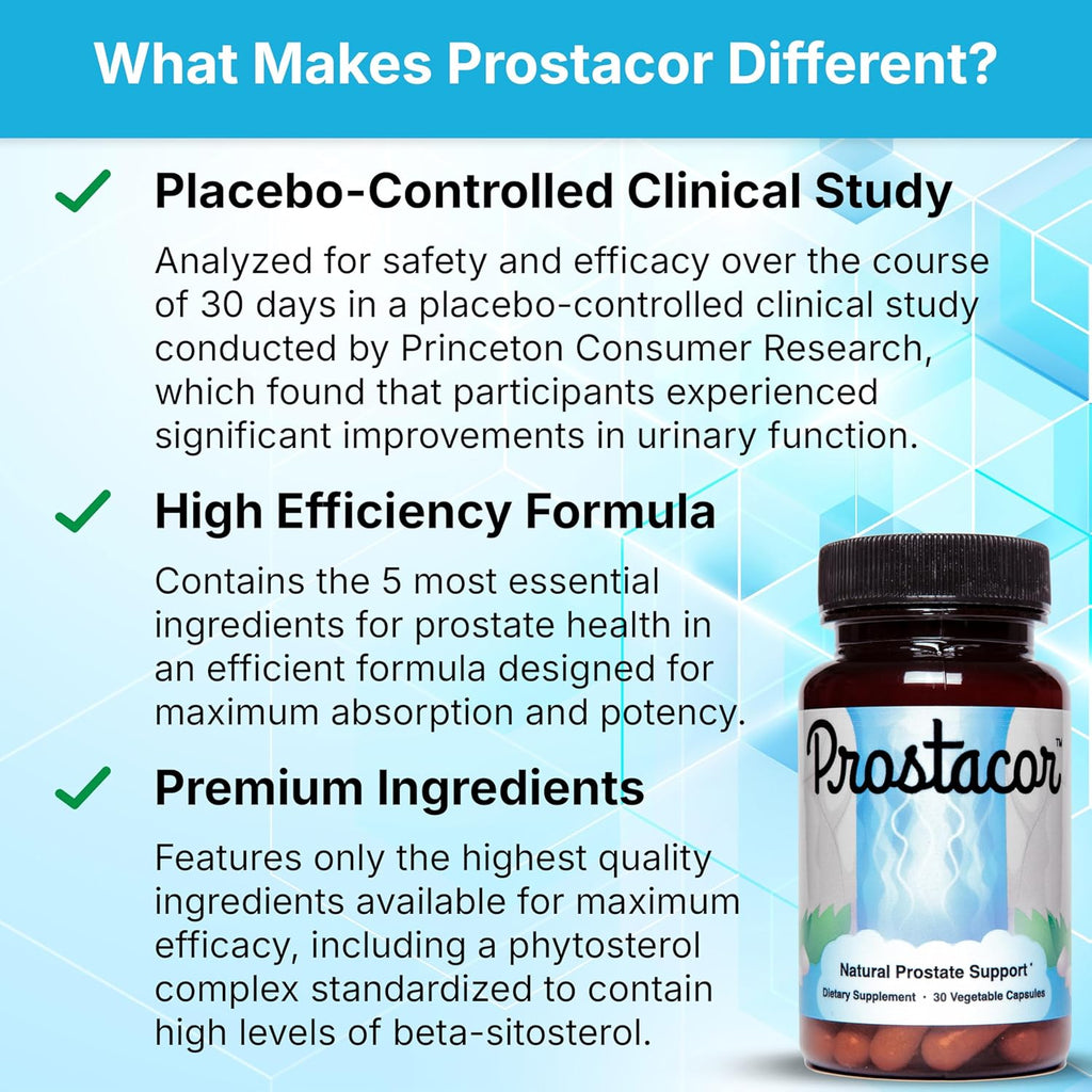 Natural Prostate Support Supplement - Non-GMO, Vegan, Gluten-Free