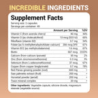 Dr. Berg All-in-One Vitamins for Hair, Skin, & Nails - Advanced Formula with Biotin, Saw Palmetto, DHT Blocker, & Trace Minerals - 90 Veg Capsules