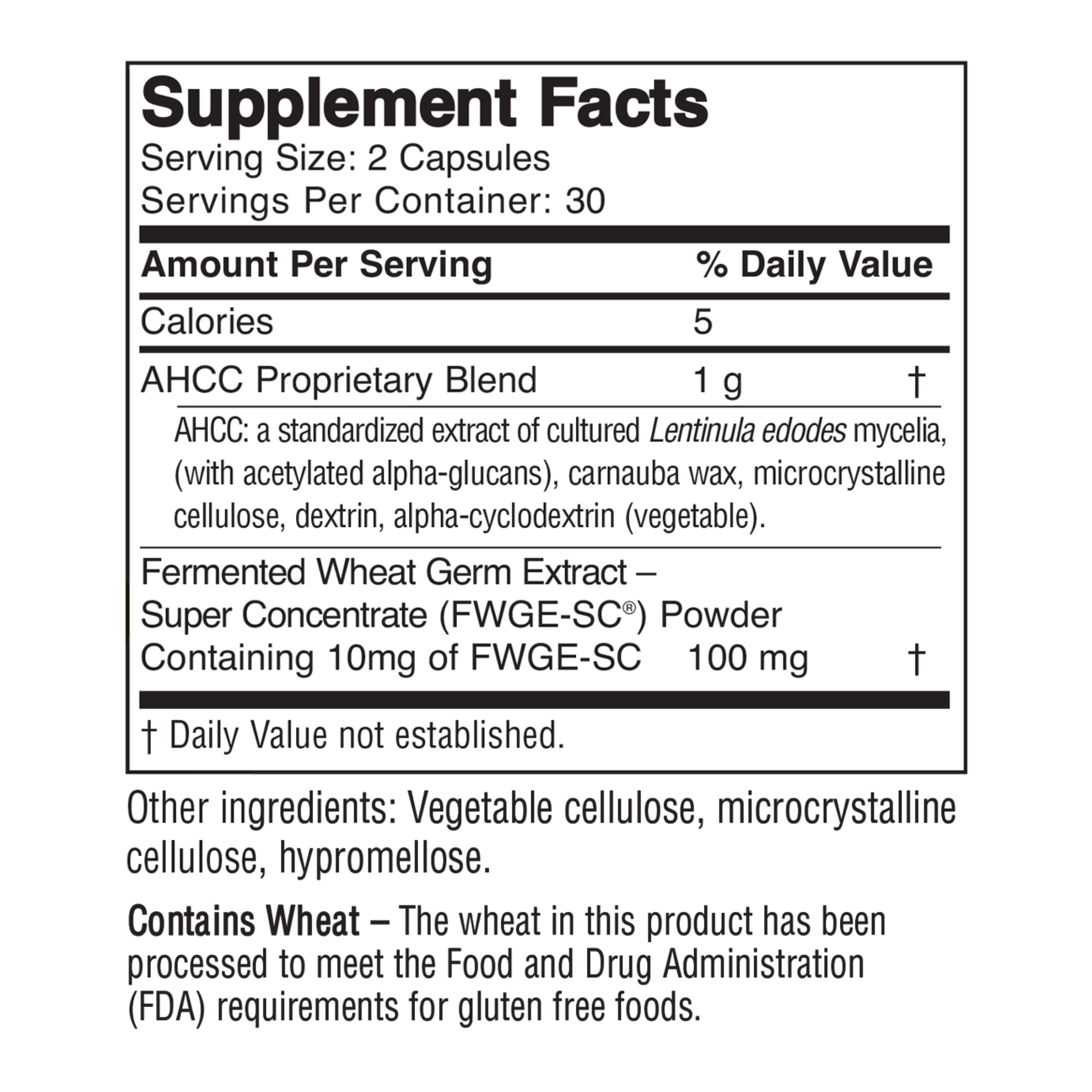American BioSciences ImmPower AHCC Supplement, Vegetarian Capsules, Enhanced Immune Support, Natural Killer Cell Activity and Cytokine Production, 500 milligrams per Capsule