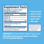 NativePath Collagen Peptides - Hydrolyzed Type 1 & 3 Collagen Powder for Skin, Hair, Nails - 8.8 oz (25 Servings)