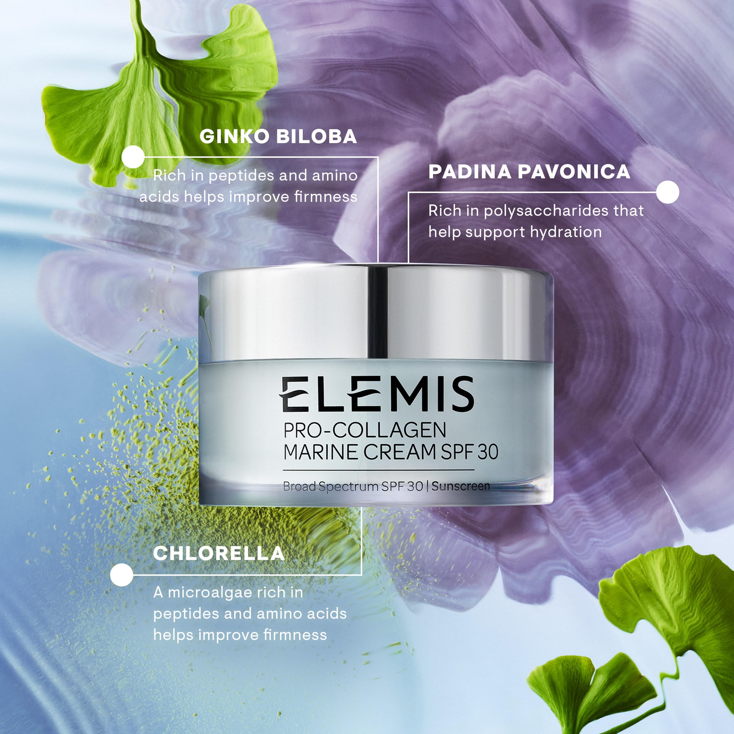 ELEMIS Pro-Collagen Marine Cream SPF 30, Lightweight Anti-Wrinkle Daily Facial Moisturizer
