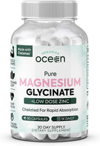 Organics Ocean Pure Magnesium Glycinate with Zinc: Advanced Sleep & Muscle Support